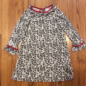 Gymboree Cheetah Snow Leopard Nightgown velour 5